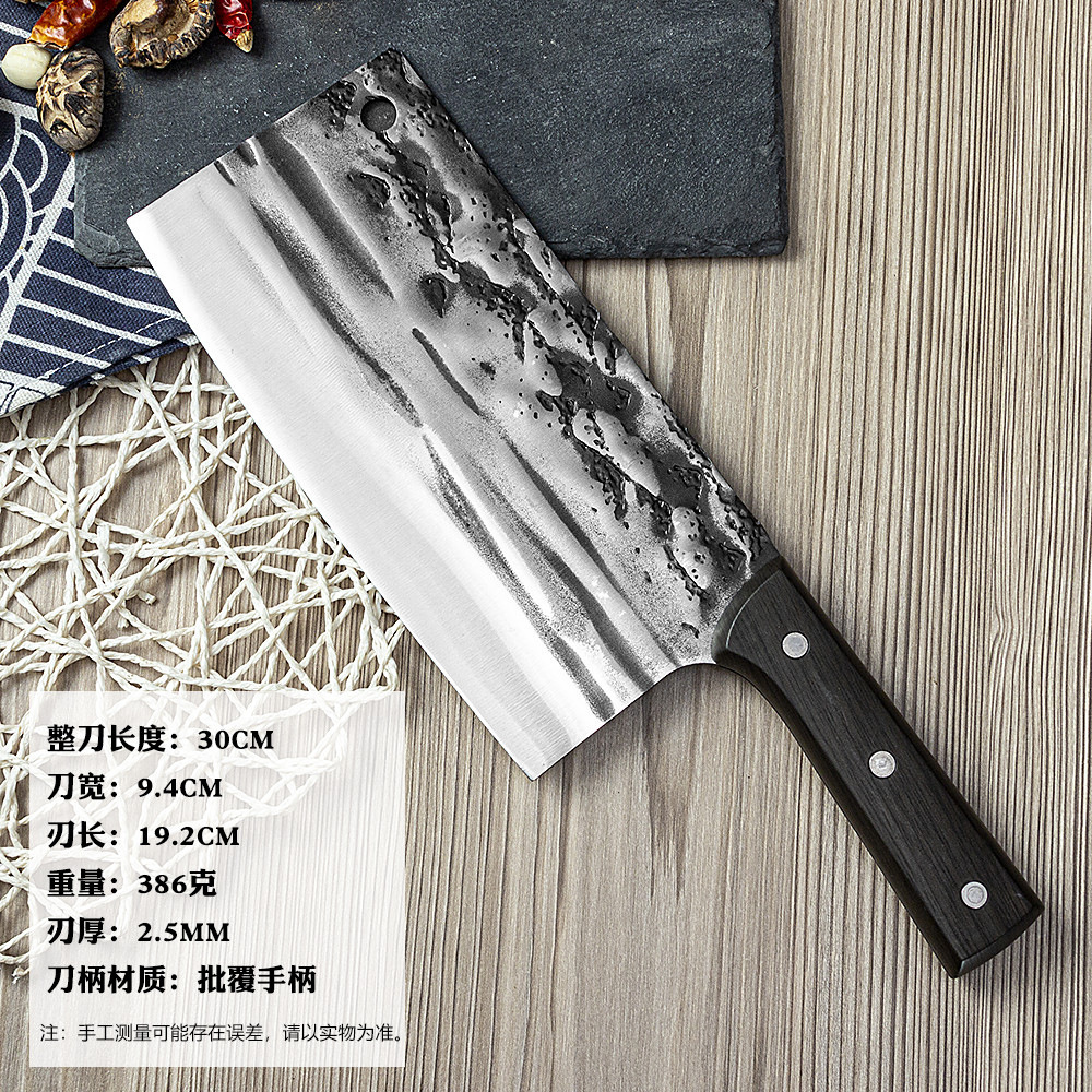 阳江厂家直销家用厨房菜刀锻打切肉切菜刀砍骨斩骨地摊跑江湖菜刀详情14