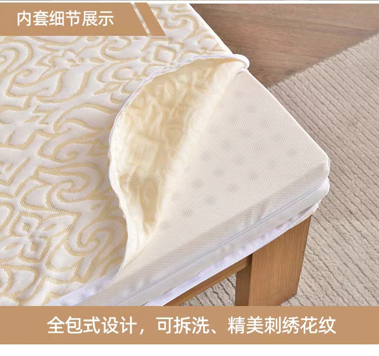 Natural latex mattress, home one-piece thin double rubber soft pad, student foldable tatami mattress, bedroom pic 12