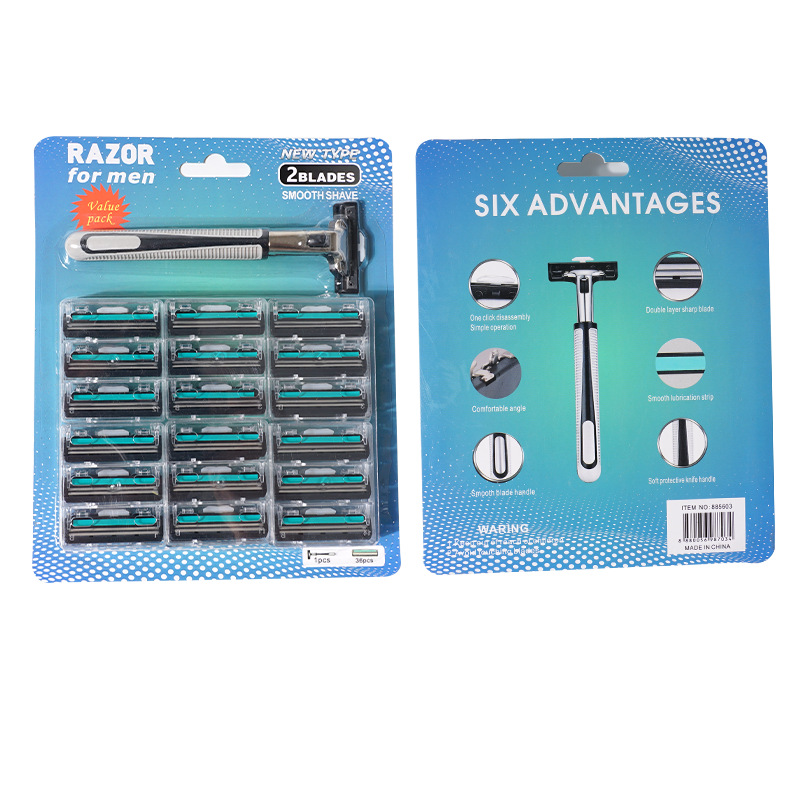 Universal 2-layer, 3-layer, 5-layer manual shavers, razors, disposable shavers set for cross-border export pic 18