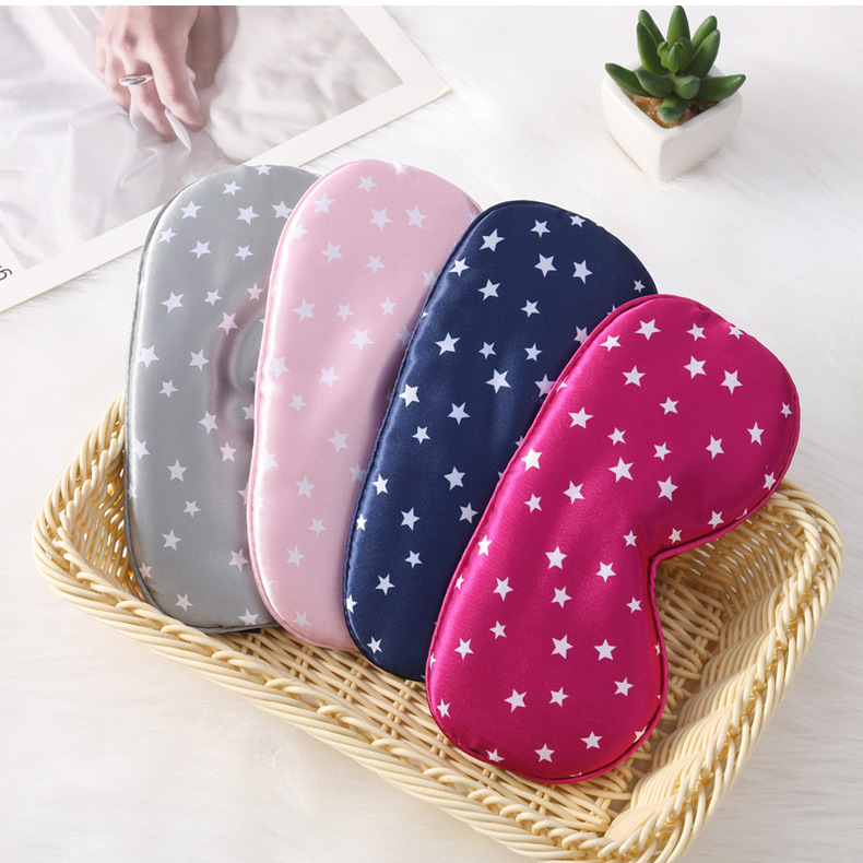 仿真丝眼罩五角星现货遮光睡眠眼罩居家户外旅行礼品遮光眼罩批发详情24