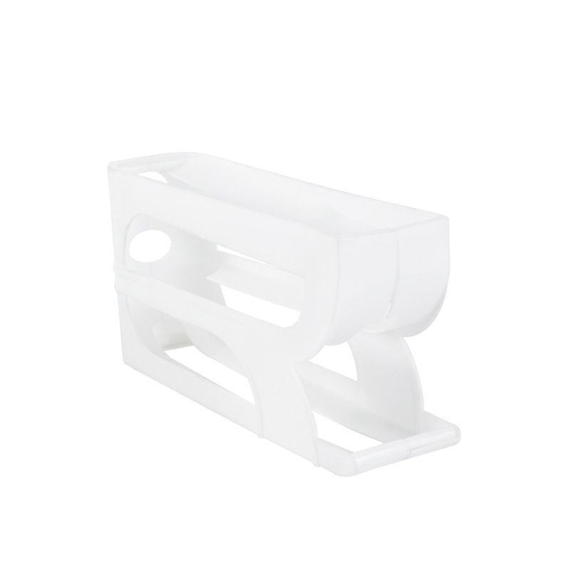 Household rolling egg storage box, kitchen multi-layer beveled automatic egg roller, refrigerator side door egg tray, preservation box pic 17