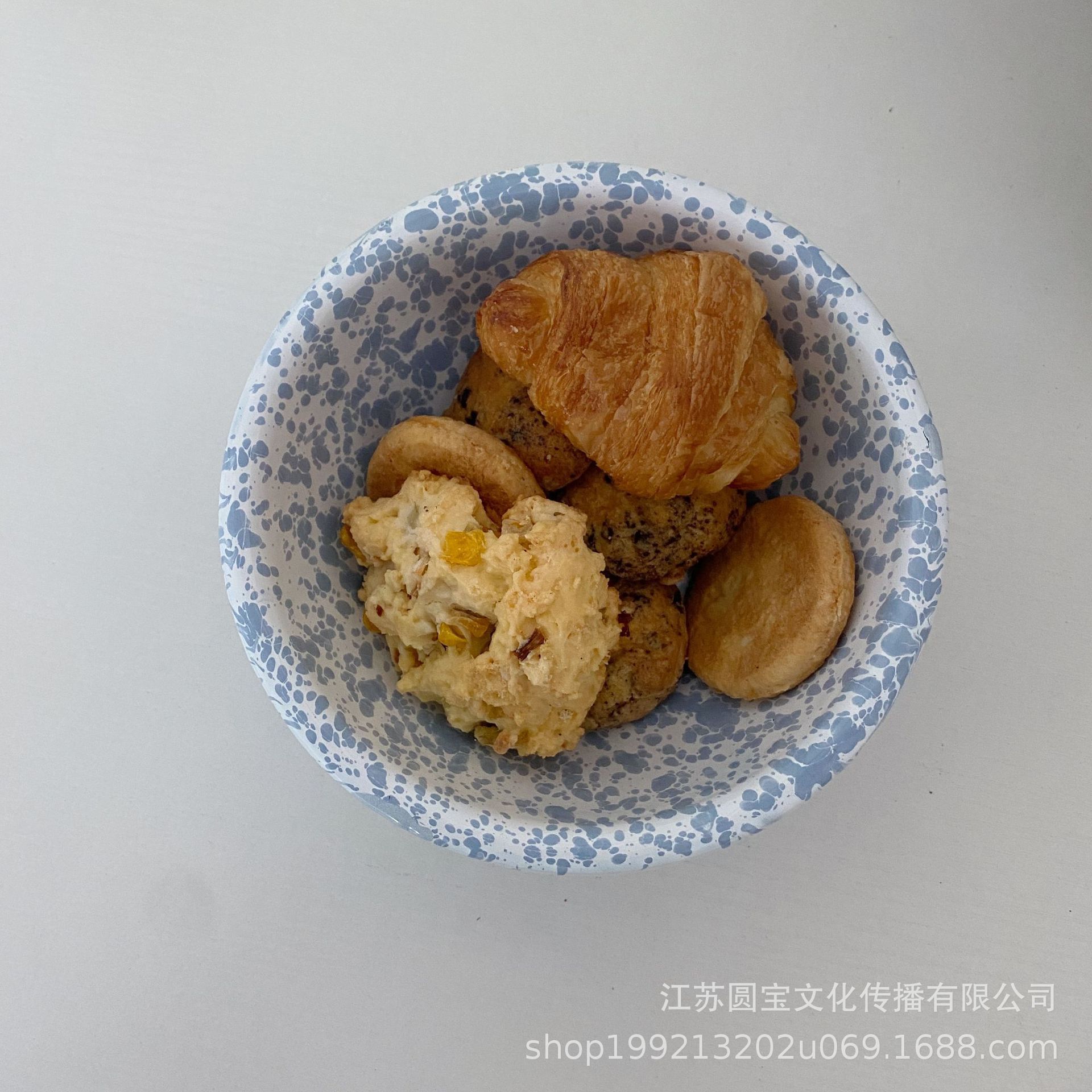 韩国ins同款复古泼墨搪瓷餐具套装搪瓷碗马克杯盘详情24