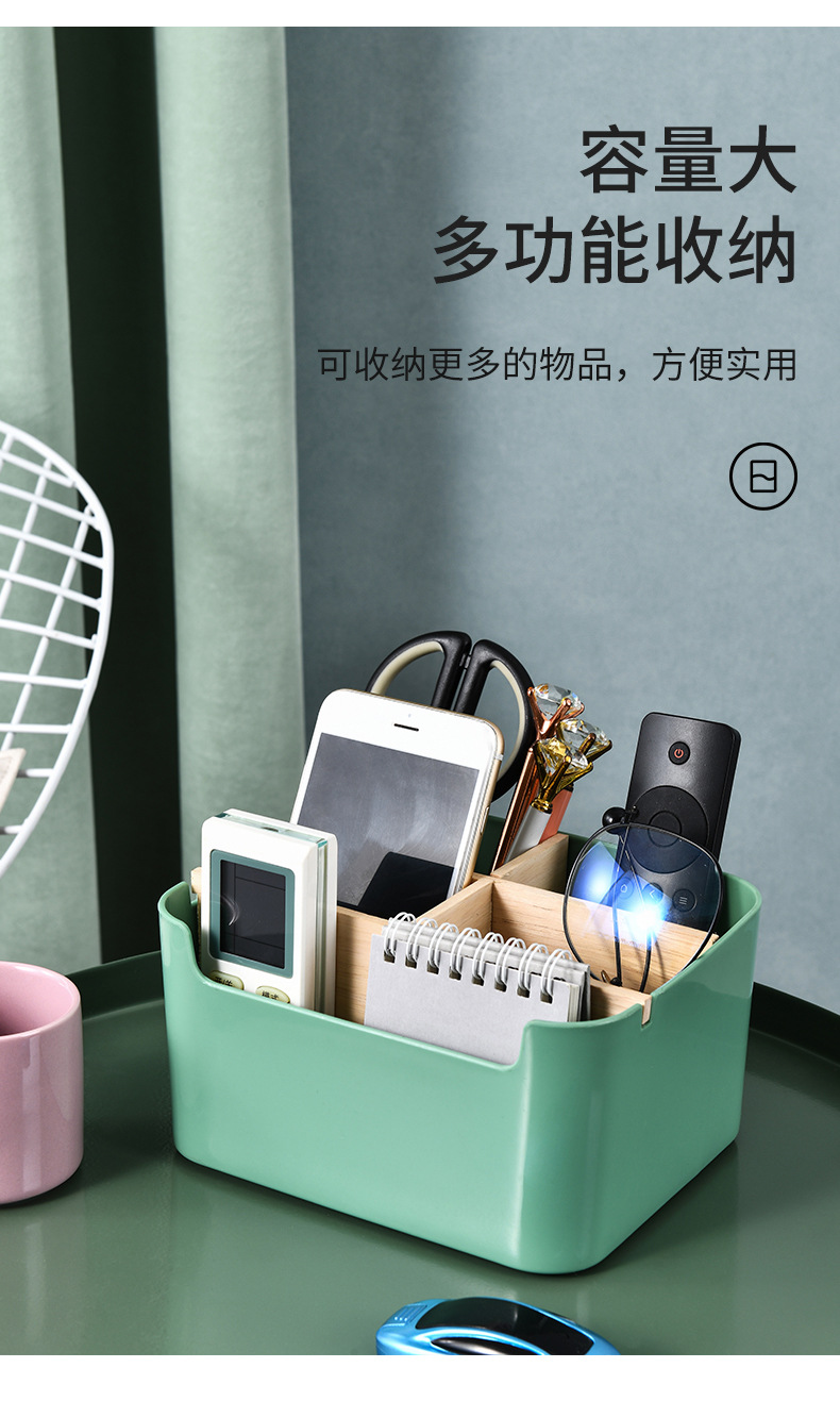The manufacturer supplies desktop wooden cover partition storage boxes, living room small parts storage boxes and rectangular shelves pic 6