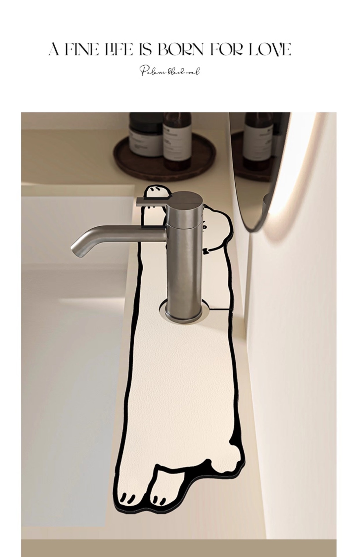 Wholesale of kitchen faucet draining pads, bathroom washbasin surface absorbent pads, diatom mud erasable, no-wash, quick-drying pads pic 17