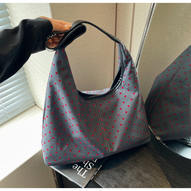 通勤大容量女包新款流行波点单肩包时尚百搭托特水桶包都市斜挎包详情21