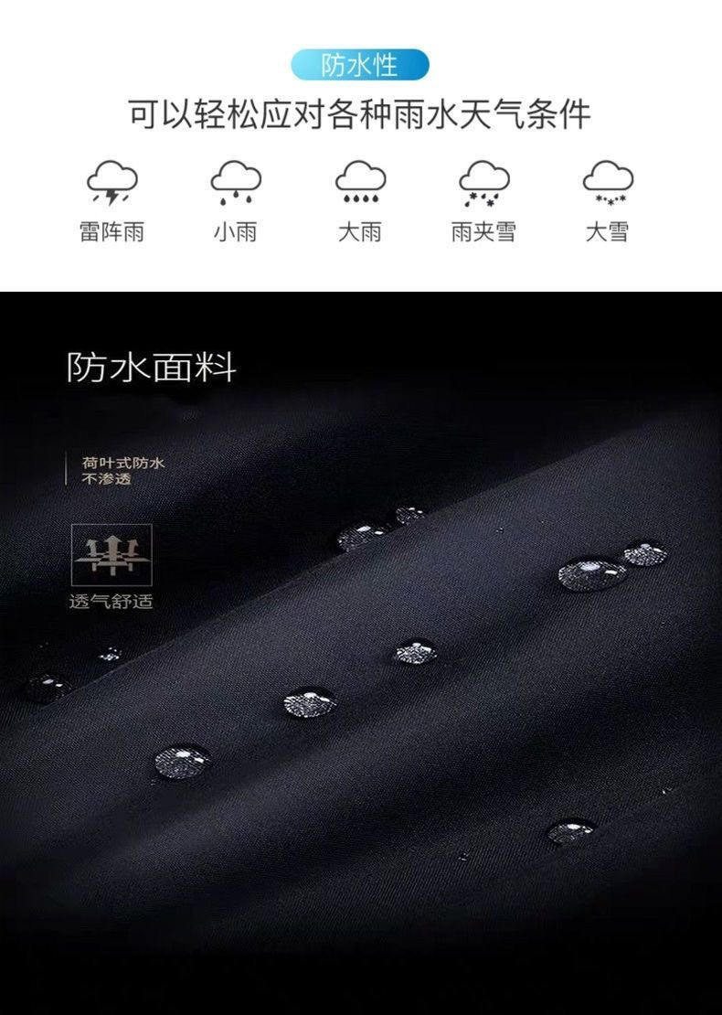 加厚加大防水雨衣雨裤套装户外建筑工地耐用成人分体农用绿化雨衣详情2