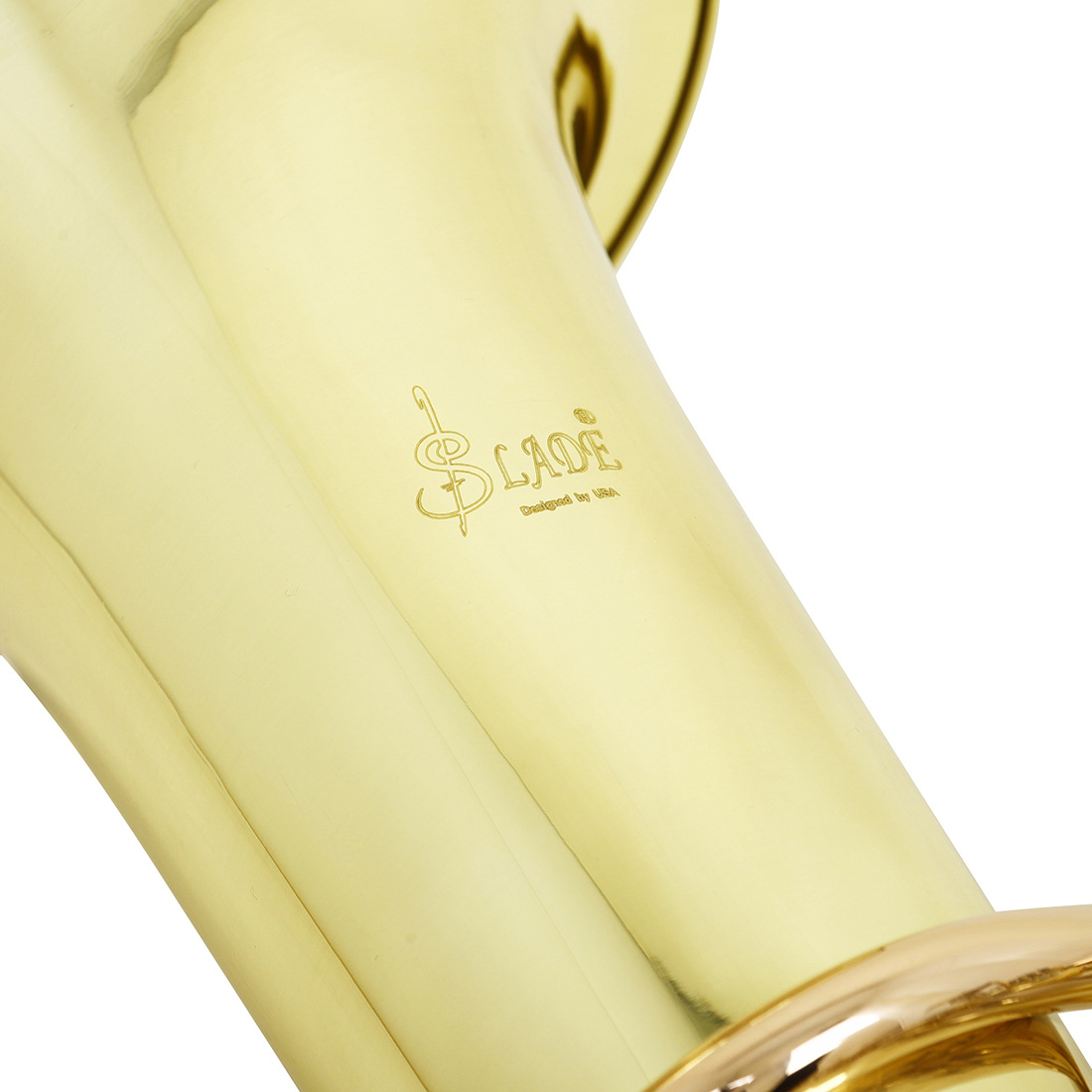 Wholesale of SLADE phosphor bronze four-key flat keyboard bass horn, school band horn, brass instruments, 4-key flat keyboard horn, large holding horn pic 13