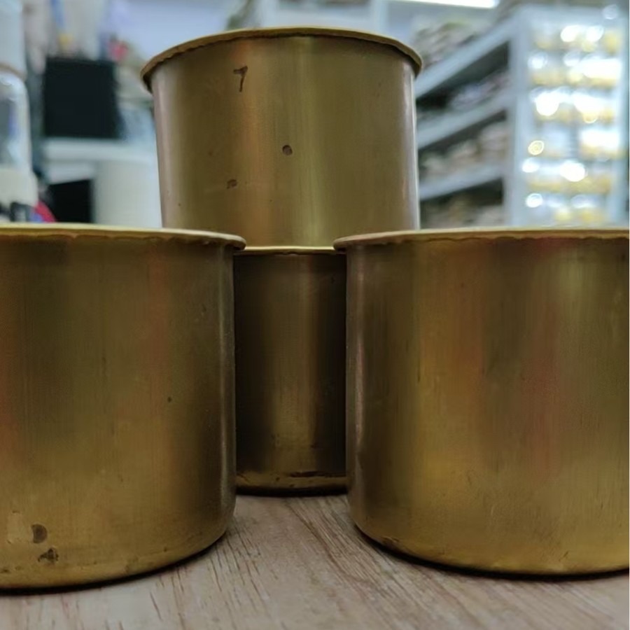 铜杯可用作烟灰缸爆款黄铜杯易清洗网吧专用详情4