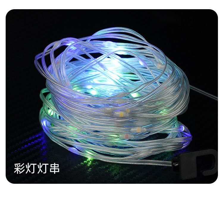 Cross-border new outdoor solar-powered sensor pull wire wall lamp simulation monitoring, no need for charging, large-capacity garden lamp pic 5