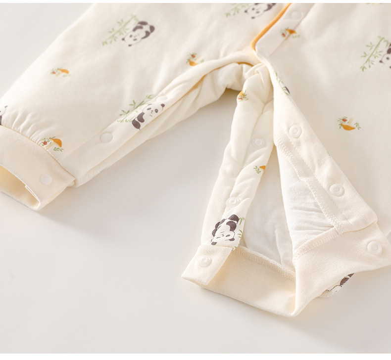 婴儿衣服宝宝秋冬款40克夹棉新生儿a类连体衣婴幼儿薄棉爬服保暖详情19