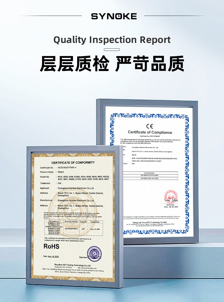 厂货SYNOKE轻薄方形经典学生手表电子表夜光防水运动男士小方块手详情15