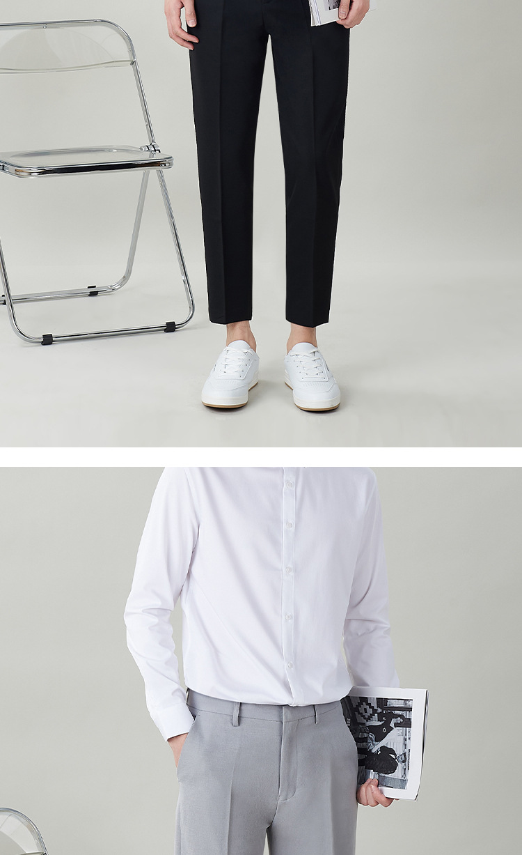 西裤男直筒修身宽松商务正装休闲潮流韩版男士春夏裤子免烫西装裤详情13