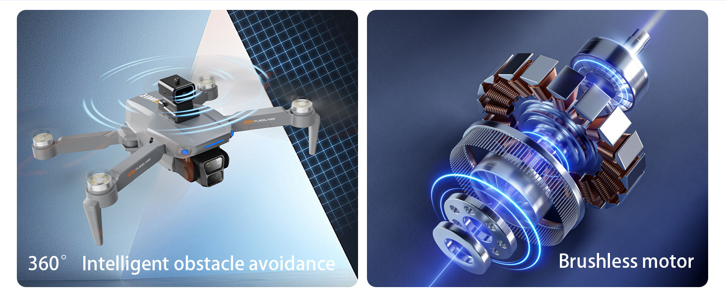 触摸屏遥控器B8S无人机GPS返航无刷光流悬停四轴飞行器跨境飞机详情7