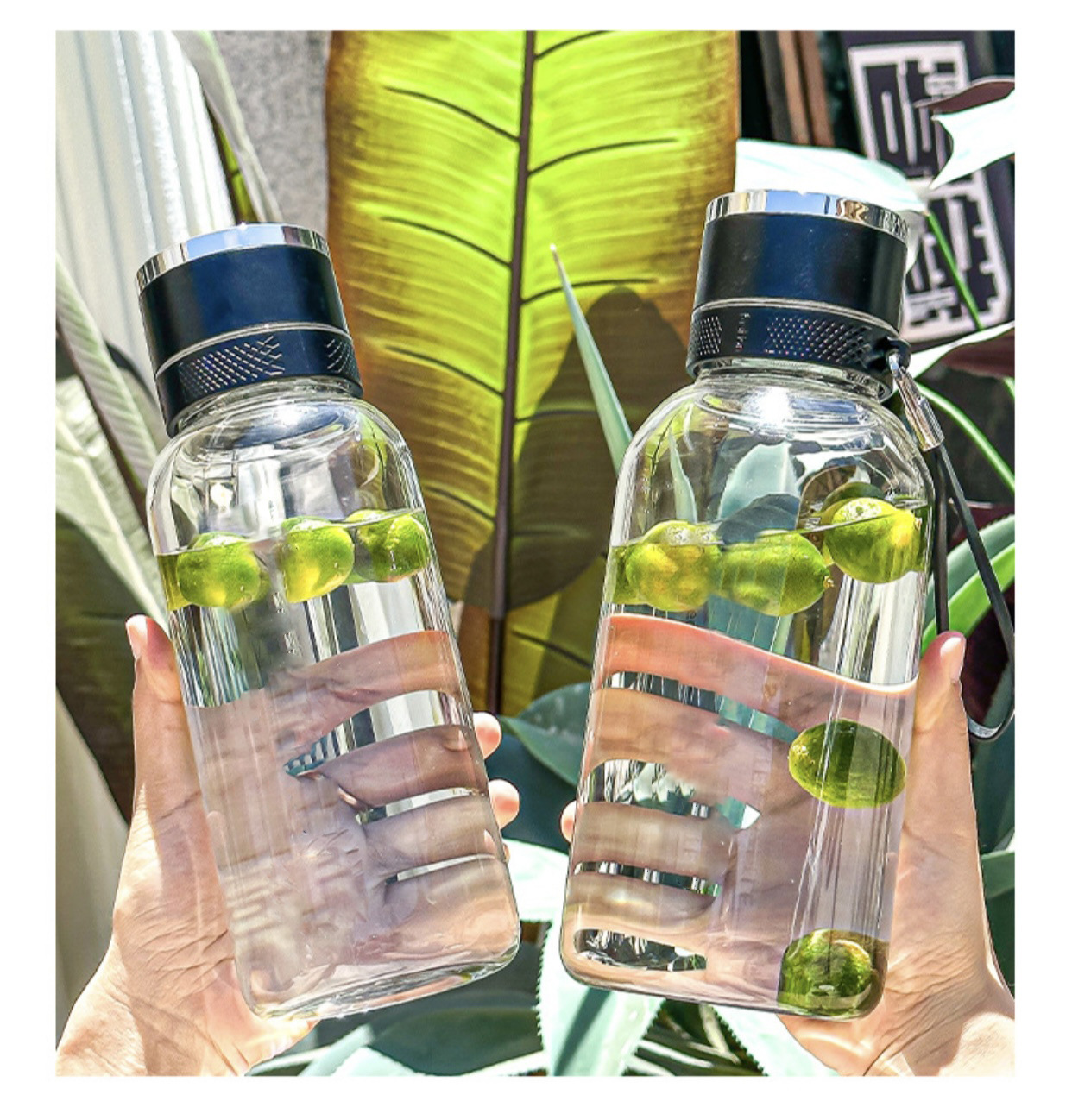 新款一键开盖玻璃杯茶水分离杯耐高温防爆便携水杯大容量泡茶杯子详情9