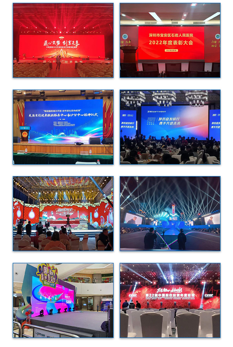 led display rental screen 500*500mm, exhibition hall LED advertising video wall, high-definition LED rental screen pic 13