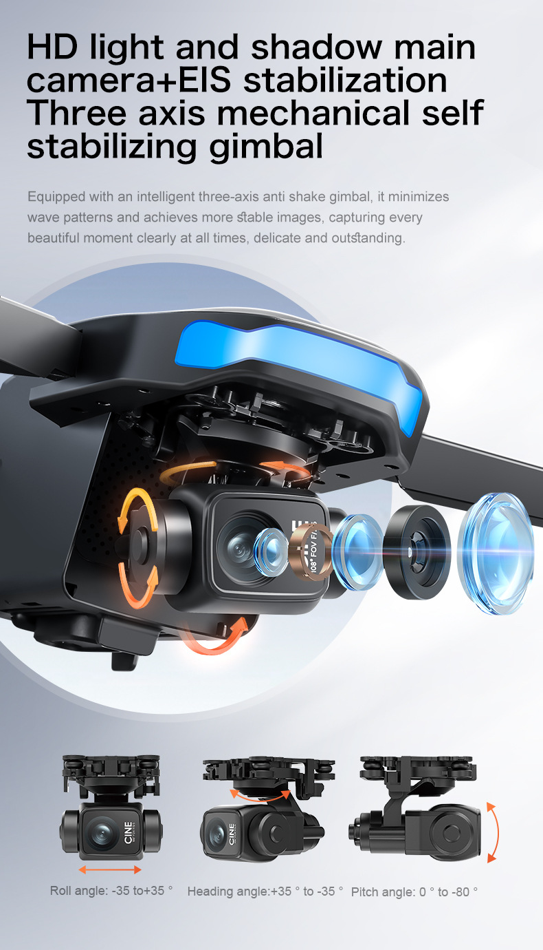 跨境外贸无人机四轴飞行器遥控玩具飞机OEMODM定制遥控器屏幕GPS详情29