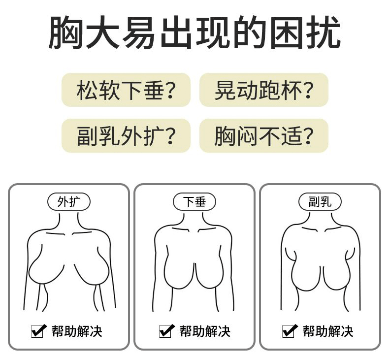 前开扣固定式中老年妈妈胸罩无钢圈大码聚拢防下垂收副乳女士内衣聚拢胸罩文胸细肩带聚拢杯胸罩大码胸罩大码内衣详情3
