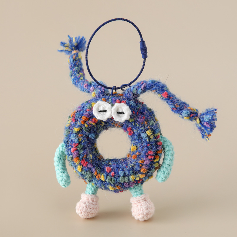 课堂知识创意学生英文字母毛线钥匙扣26个字母挂件手混线包包挂饰详情16