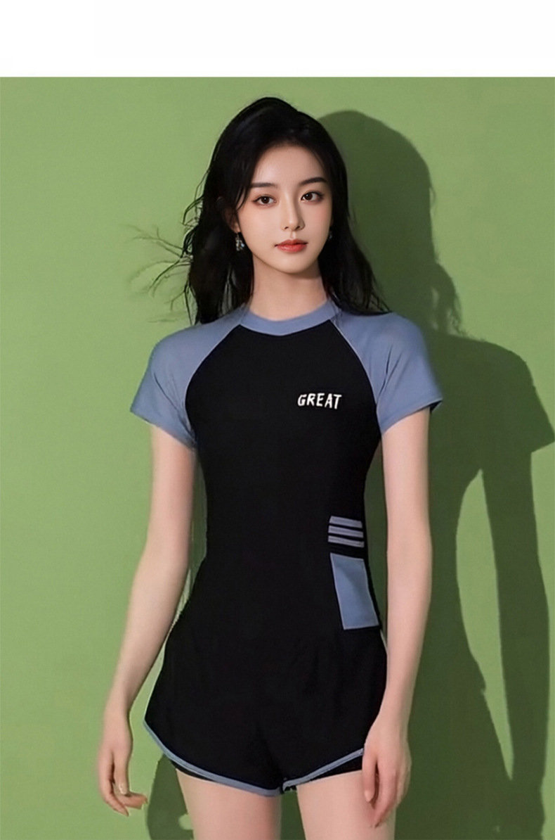 爆款泳衣女分体式保守运动平角防晒韩版显瘦遮肚泡温泉泳装工厂-121009详情13