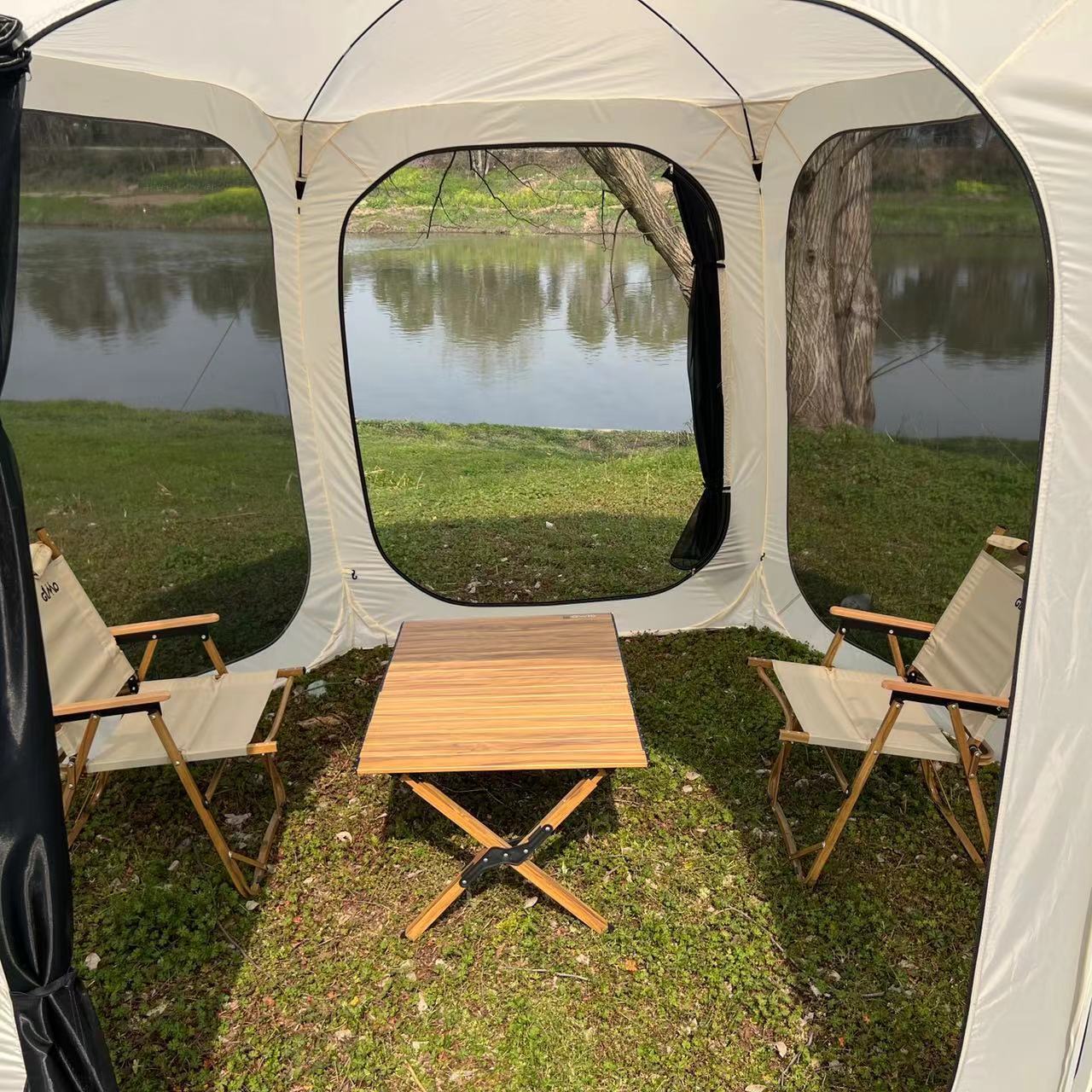 Four Seasons New outdoor ventilation and breathable leisure camping tent, quick-opening, foldable and portable mesh outdoor tent pic 9