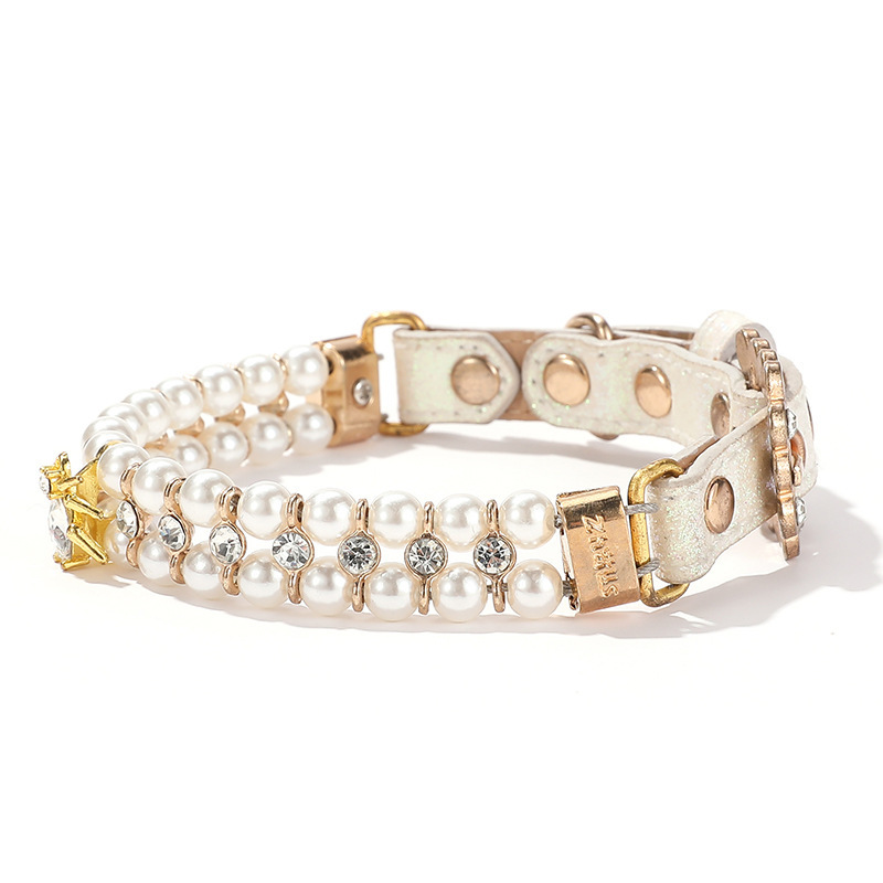 宠物项圈花卉图案宠物配饰宠物饰品宠物项链铃铛装饰用品多款可选详情4