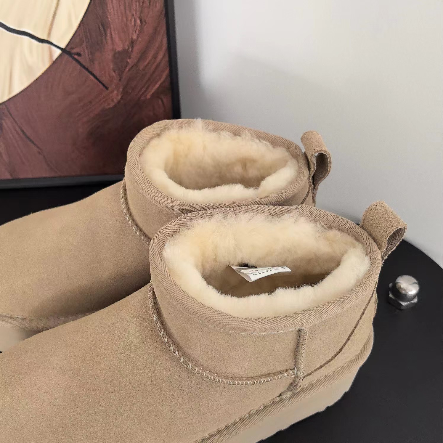 Sangpo Snow Boots for Women, thick-soled 2025 new style, fashionable, versatile, simple short boots, warm, 5 cm cotton shoes, Mera pic 24
