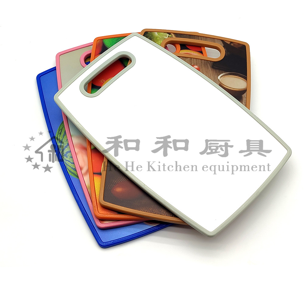 双面防滑悬挂厨房菜板环保PP塑料抗菌防霉砧板图案双面切菜板详情12