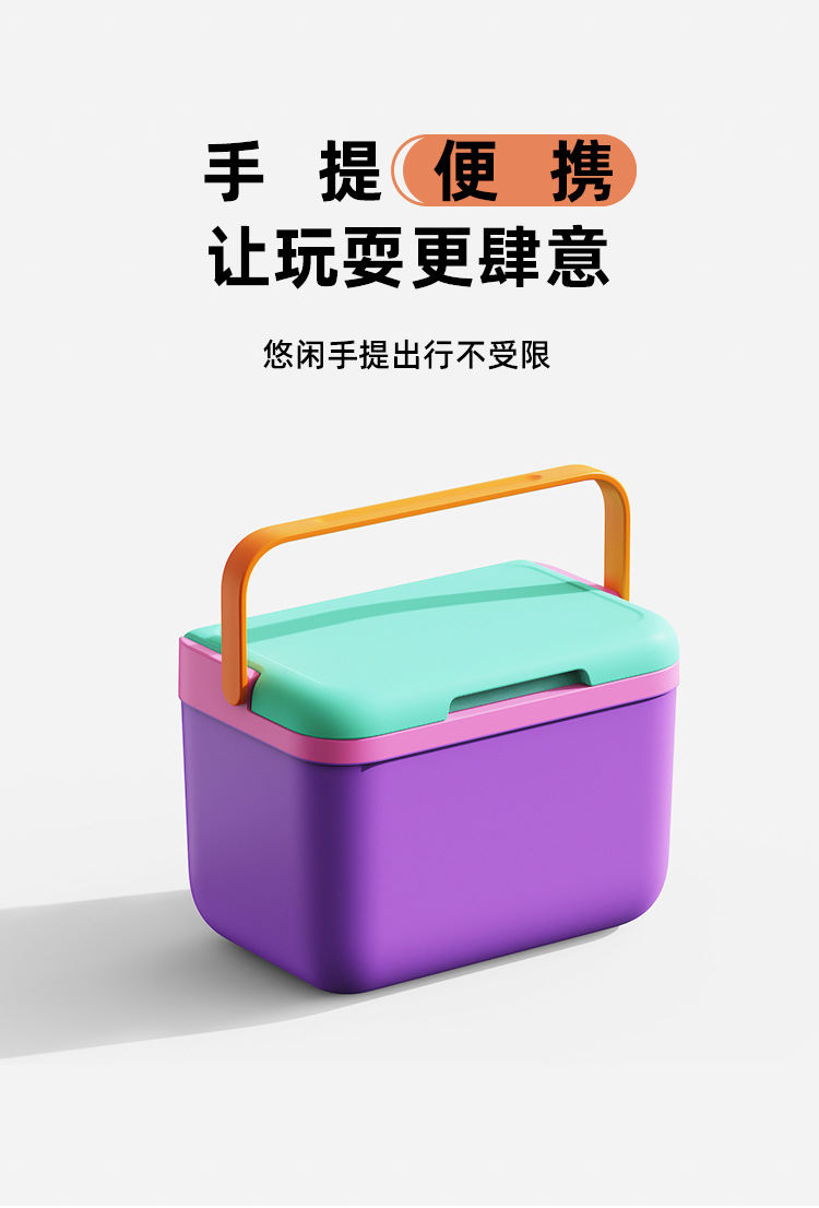 企业节日定制6L实用保温箱端午中秋员工礼物塑料冷藏保鲜包装冰盒详情11