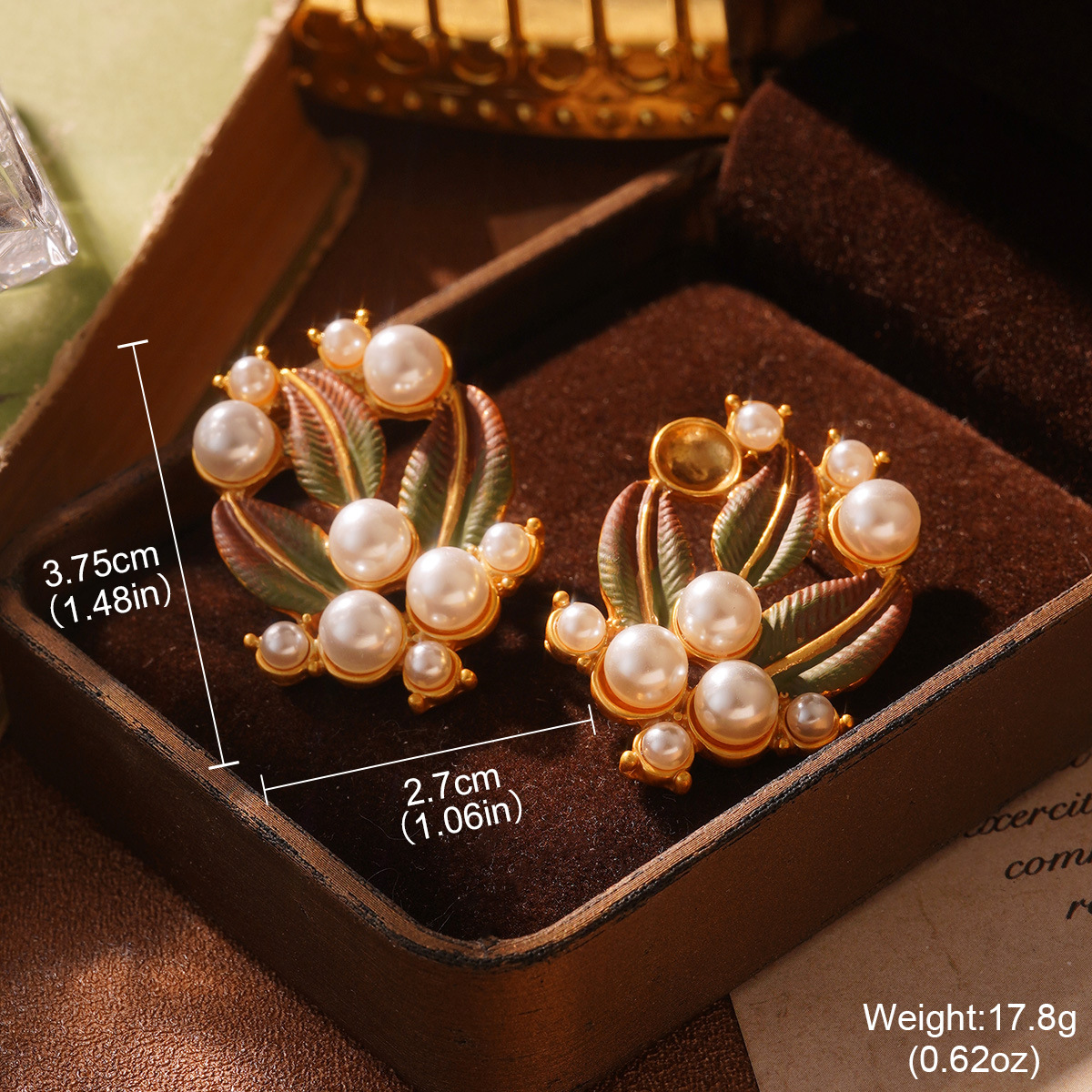 复古轻奢小众耳饰花卉几何气质2025新款立体法式高级感小众耳饰品详情29