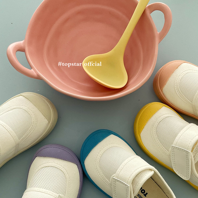 TOPSTAR春季儿童帆布鞋透气网布儿童鞋子幼儿园室内宝宝鞋1231款详情39