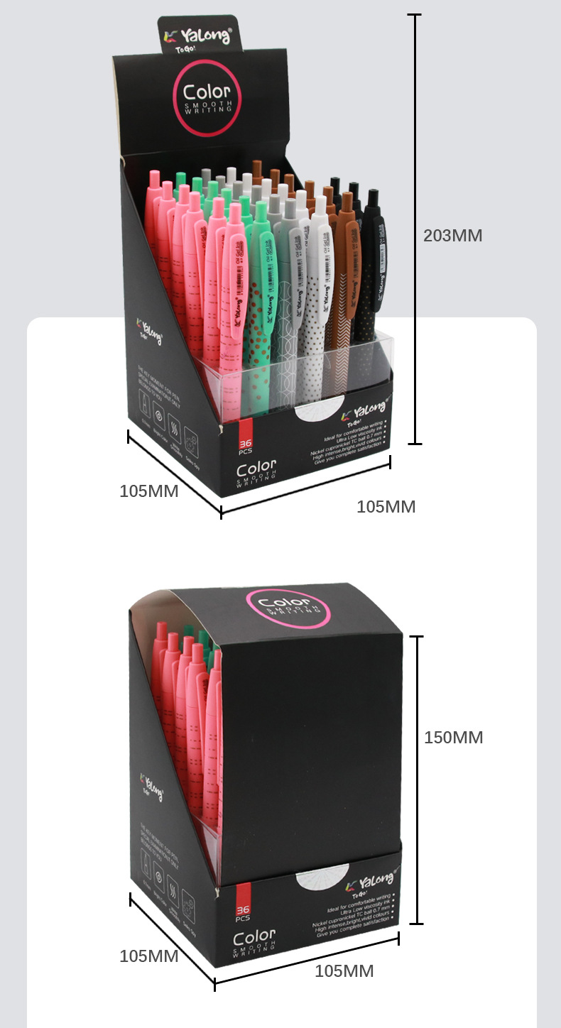 Yalong Cross-border 2024 Wholesale Fashion design oil pens, ballpoint pens, blue ink, school and office workers pic 14