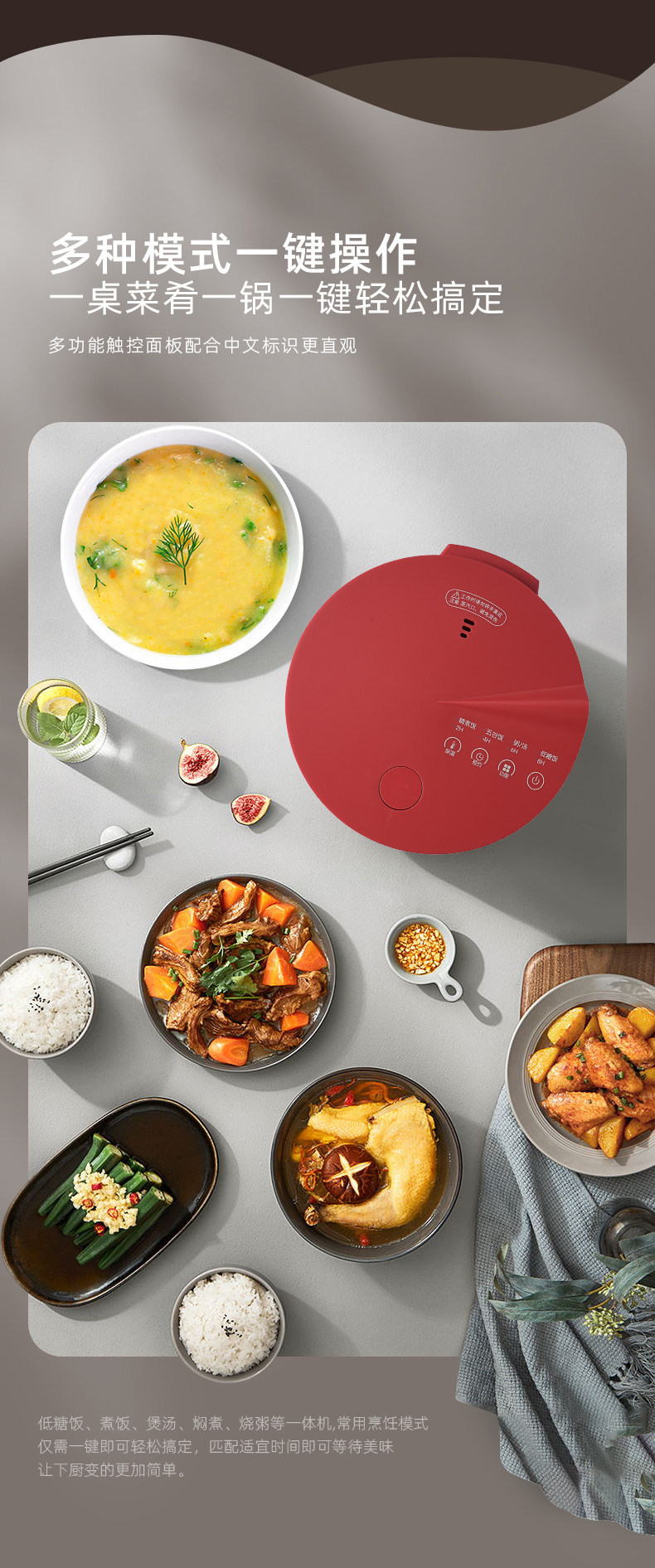The gioia Jiaoya rice cooker has the function of cooking rice without sticking. For 2 to 3 households, use the JY-XDT04 pic 10