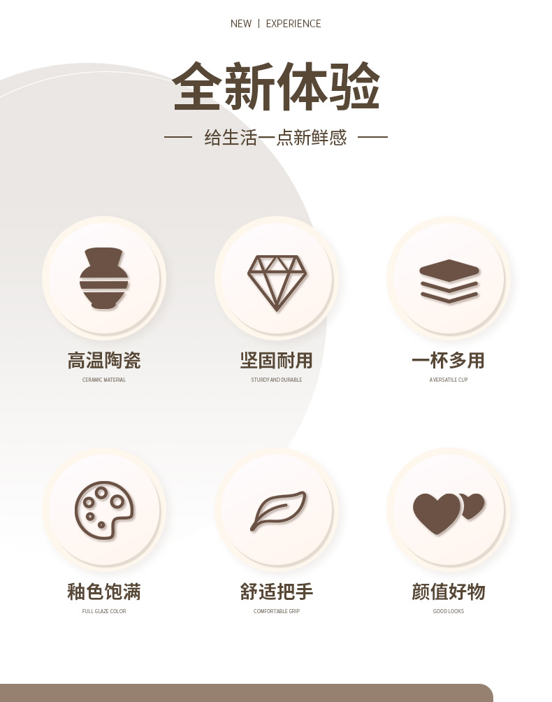 ins风设计感陶瓷咖啡杯花卉图案釉上彩复古拿铁杯子精致下午茶具详情10