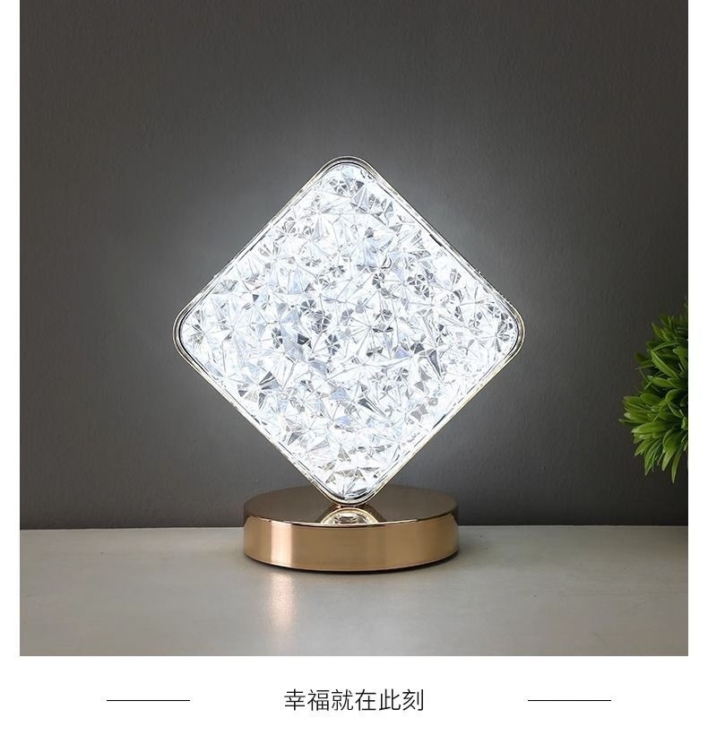 Cross-border star and moon decoration, charging eye-protecting desk lamp, atmosphere bedroom, convenient touch bedside lamp, creative night light pic 12