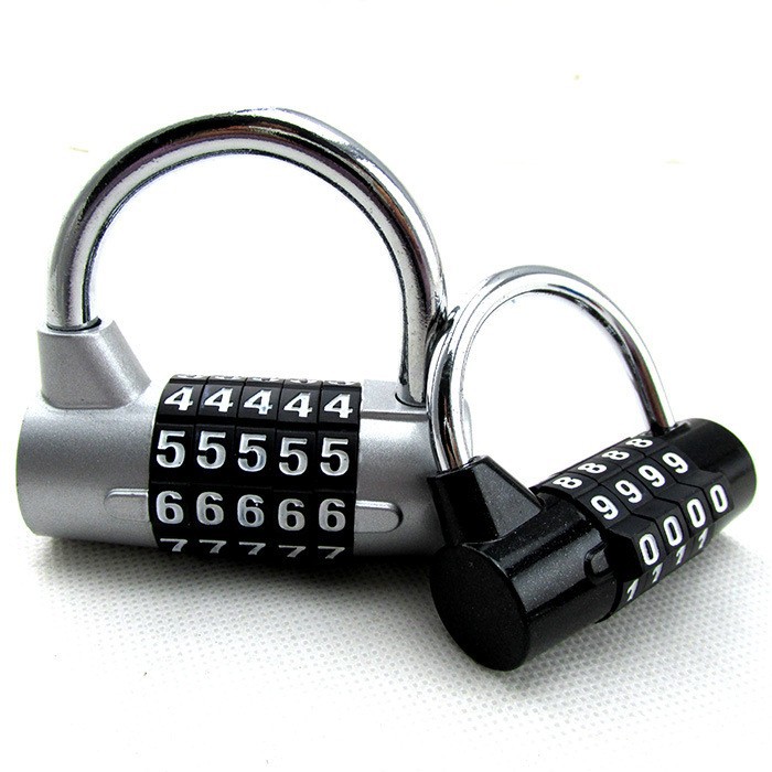 New 5-digit mechanical U-shaped anti-theft door, metal password padlock, suitcase drawer, gym password lock pic 11