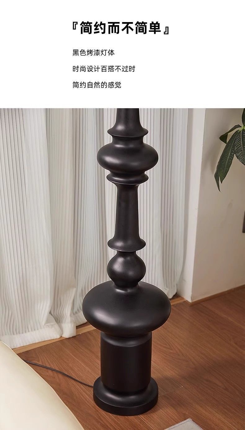 Italian retro design Roman column floor lamp, living room sofa beside, bedroom vintage decorative table lamp, creative standing lamp pic 8