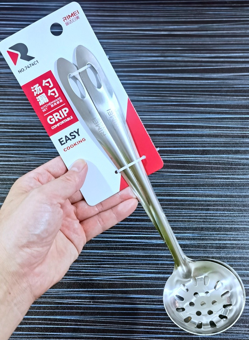 金达日美7474C1家用厨具套装 不锈钢火锅漏勺分餐喝汤勺组合火锅详情2