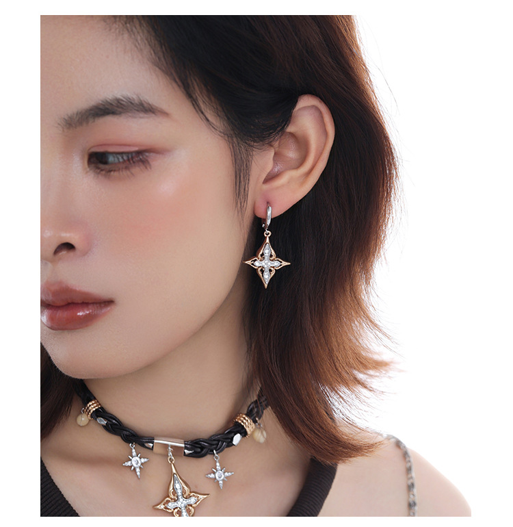 【定制】幽密星芒系列耳环女款时尚百搭冷淡风高级感甜酷耳坠耳饰详情13
