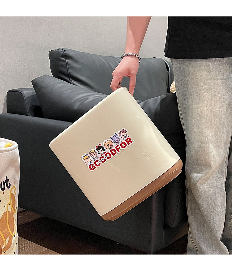 高颜值家用垃圾桶2025新款卫生间厕所专用小号客厅卧室夹缝极窄缝详情9