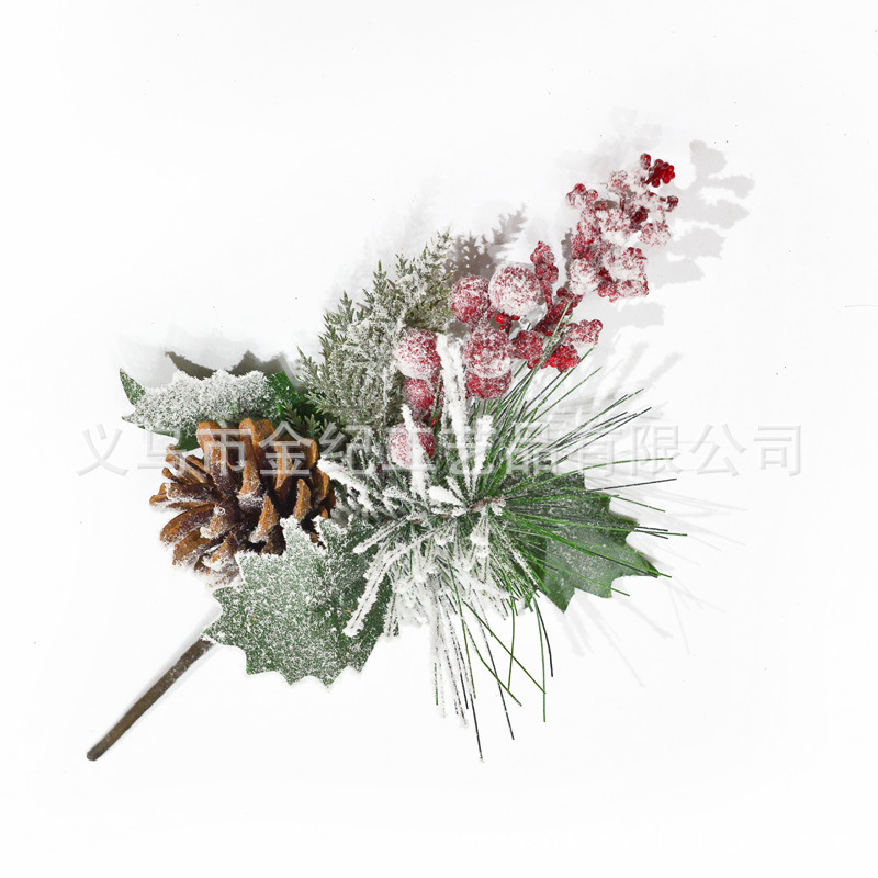 圣诞节日用品一站式购买 圣诞喷雪花插支创意摆件 圣诞装饰品精选 圣诞氛围布置必备品详情2