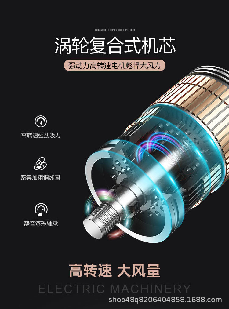 发廊专业大功率吹风机家用宿舍用学生大风力速干冷热风筒一件代发详情5