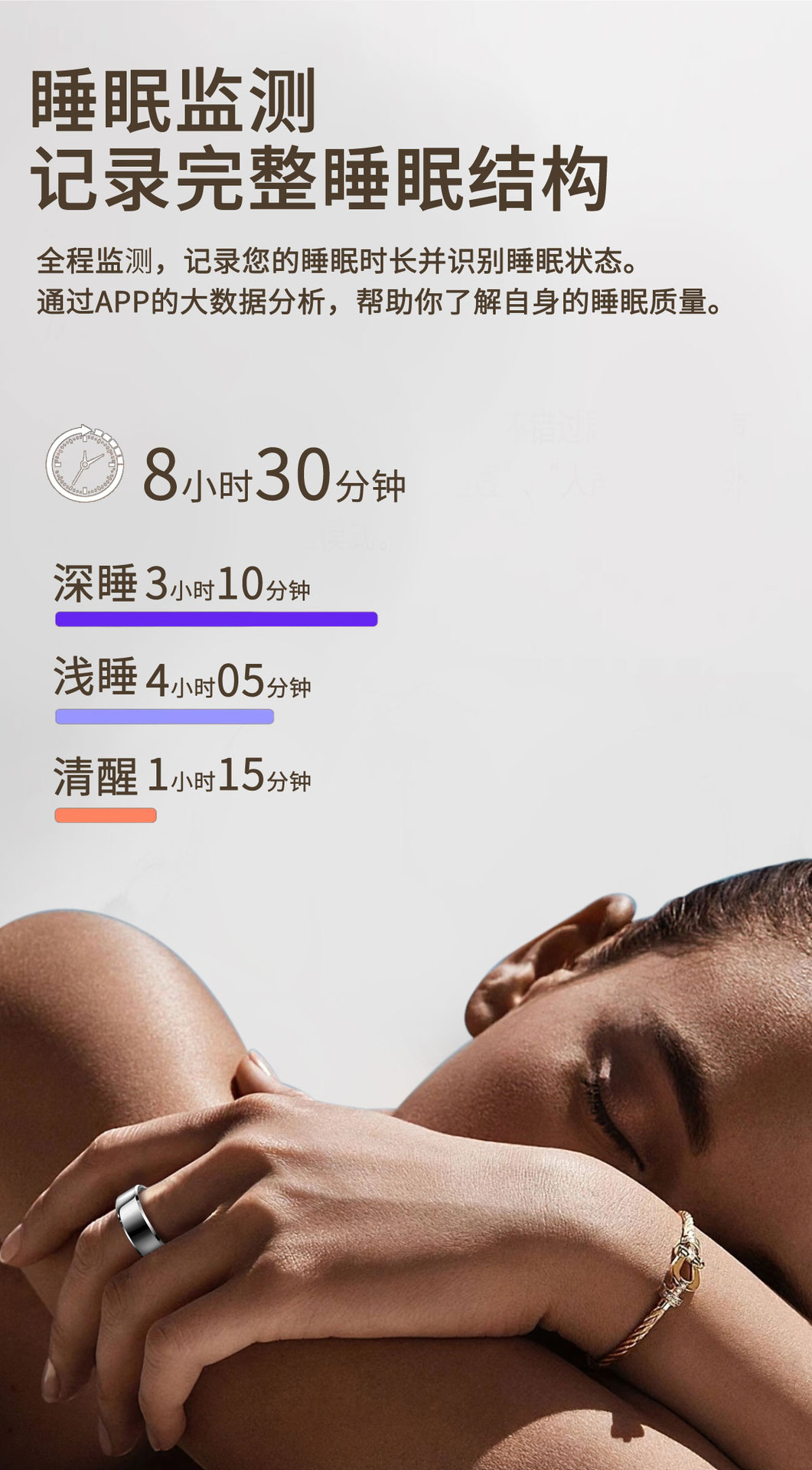 新款跨境R6智能戒指睡眠运动计步防水蓝牙拍照戒指心率血氧详情8