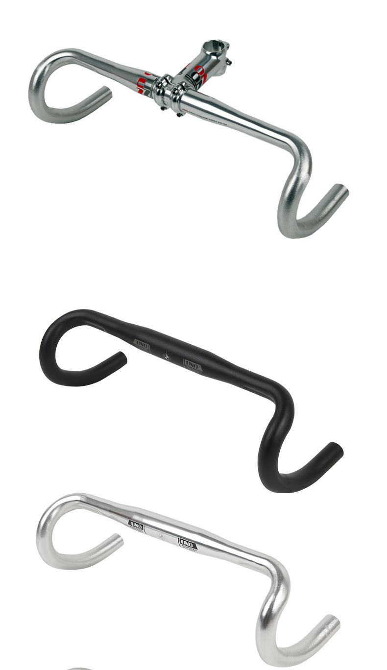 Taiwan UNO road bike corner handlebars 25.4/31.8 aluminum alloy racing small corner handlebars ultra-light road bike handlebars pic 11