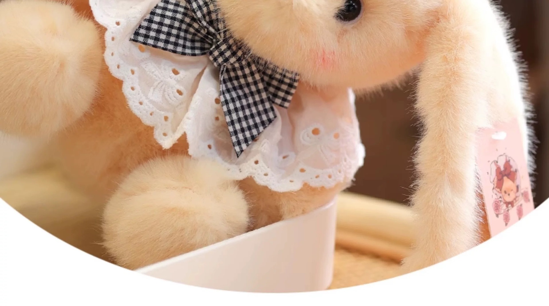 可爱国潮垂耳小兔子公仔毛绒玩具小白兔玩偶安抚娃娃情侣兔生日礼物详情8