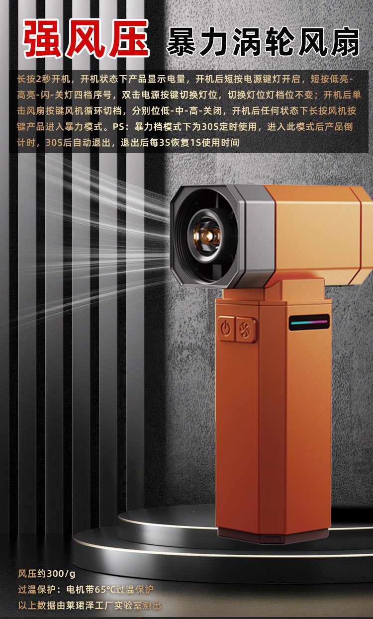 跨境新款洗车吹水高速涡轮扇无刷暴力涡轮风扇吹尘器turbofan批发详情2