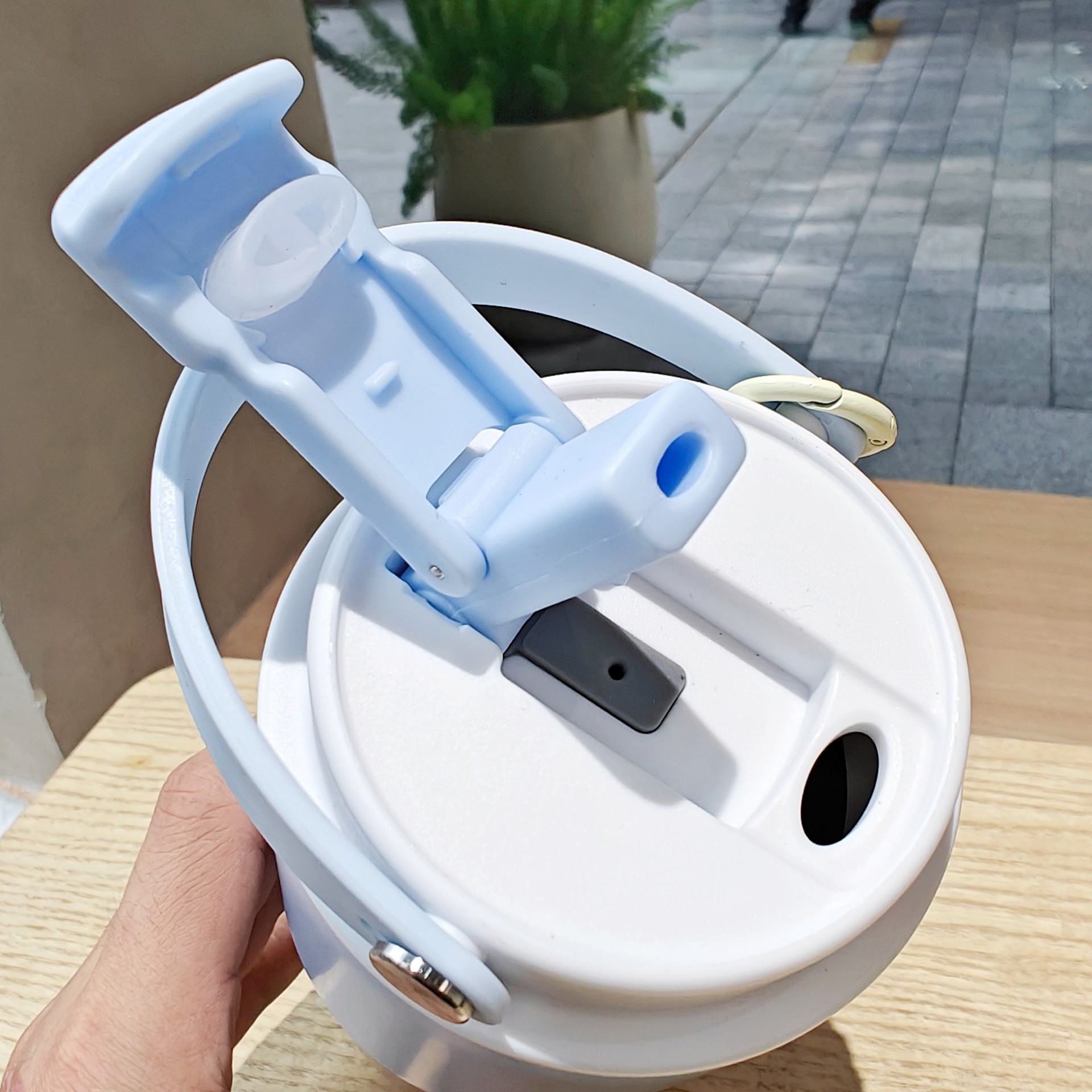 时尚渐变真空保温杯简约女士大容量咖啡杯便携手提杯子礼品杯批发详情10