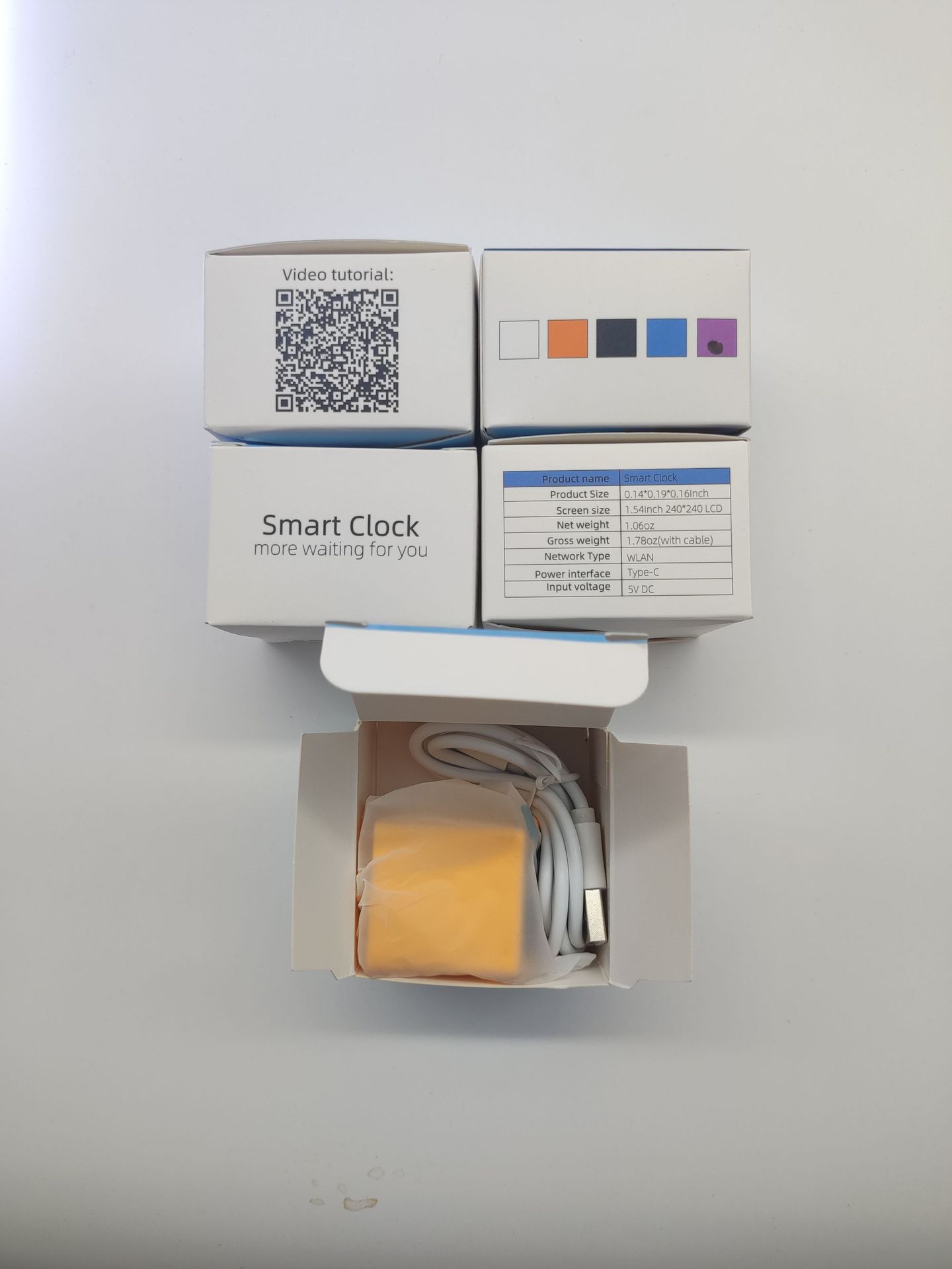 2024 New cross-border exclusive smart desktop electronic clock, WIFI weather station, weather mini TV digital ornament pic 29