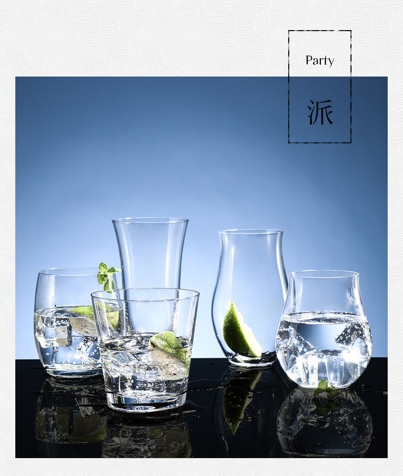 Lex lead-free crystal glass drinking water cup, heat-resistant and high-temperature resistant, household living room glass cup, household hotel pic 13