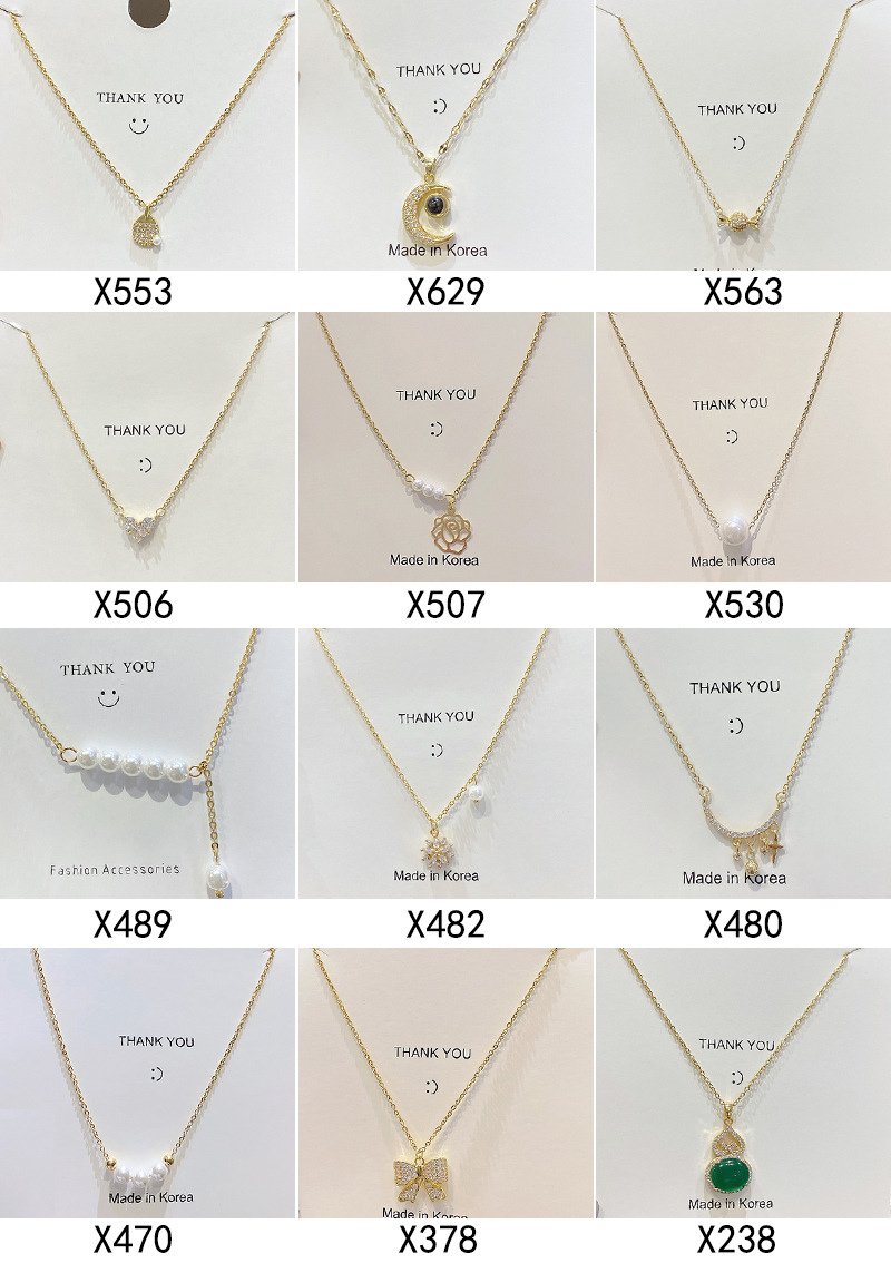 Korean retro titanium steel necklace for women, versatile and high-end pearl pendant, ins style niche collarbone chain accessory wholesale pic 12