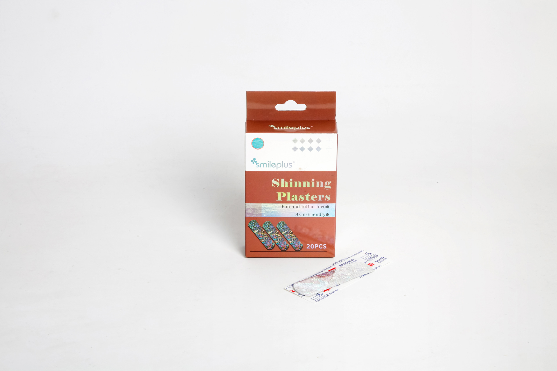 跨境镭射闪光创口贴镭射膜PE儿童卡通防水彩色激光TPU创可贴详情13